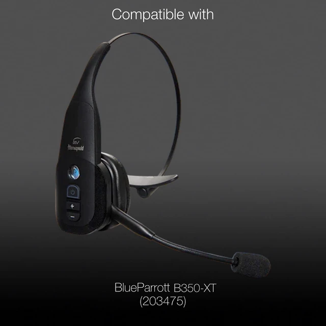 Alt view image 3 of 5 - Foam Earpad Cushions Replacement Kit for Blue Parrott B350-XT Bluetooth Headset (1st Generation B350-XT #203475), 10pc Cushion Kit by Global Teck