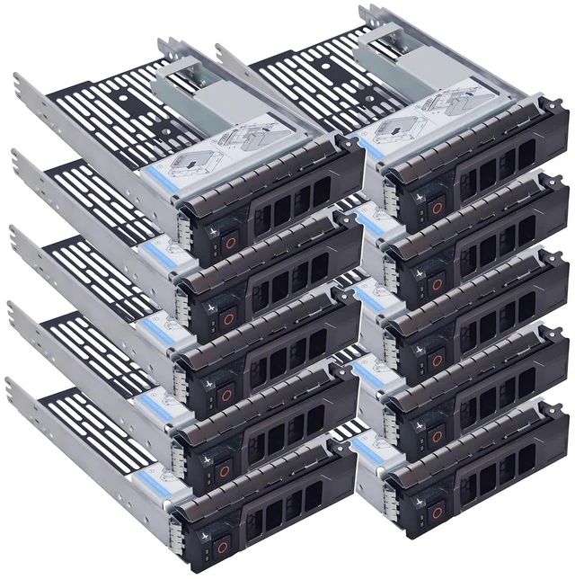 Main image of 10-Pack 3.5" Hard Drive Tray Caddy with 2.5" Drive Adapter