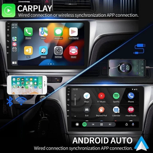 Alt view image 3 of 5 - EWLSAC Android 13.0 Double Din Car Stereo for Ford Fusion 2013-2016 9 Inch HD Touch Screen Car Audio Multimedia Receiver with Carplay Android Auto GPS Radio Navigation Bluetooth Camera, 2G+32G
