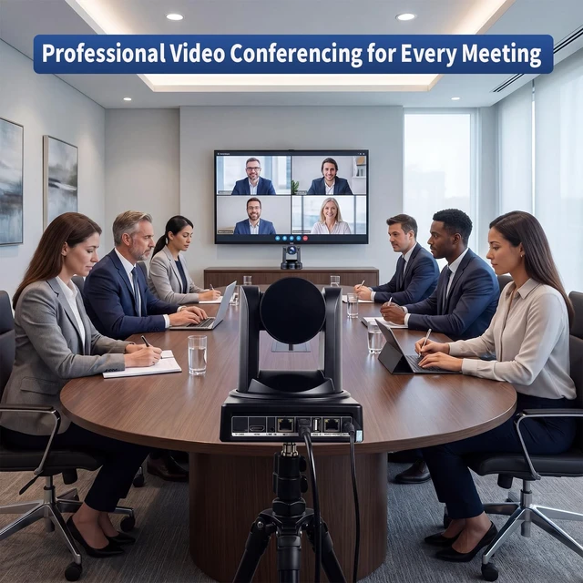 Alt view image 5 of 5 - SZXLCOM 4K PTZ Camera with AI Auto Tracking, 20X Optical Zoom, HDMI USB 3.0 LAN PoE, Supports TF Card Recording, Conference Camera for Church, Education, Meetings and Live Streaming
