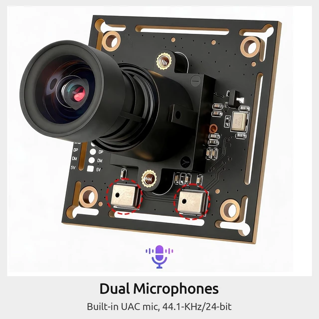 Alt view image 5 of 5 - Pibiger U20-GC2053-1080PW USB 2.0 UVC Camera Module Support WDR,30 fps @ 1920x1080 (MJPG),5fps @ 1920x1080 (YUYV),Audio/Microphone,Windows/Mac/Linux Python
