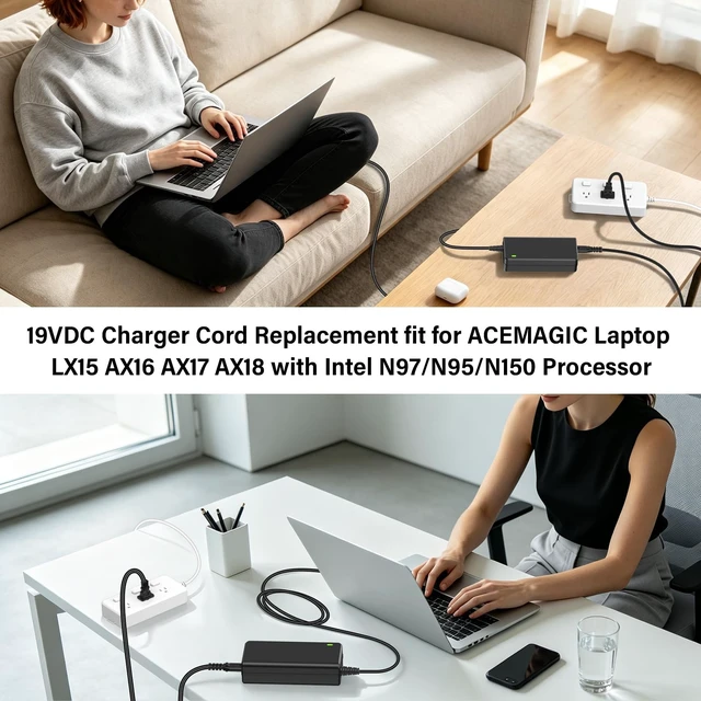 Alt view image 5 of 5 - 19V Laptop Charger Replacement Fit for Acemagic AX18 AX17 AX16 LX15