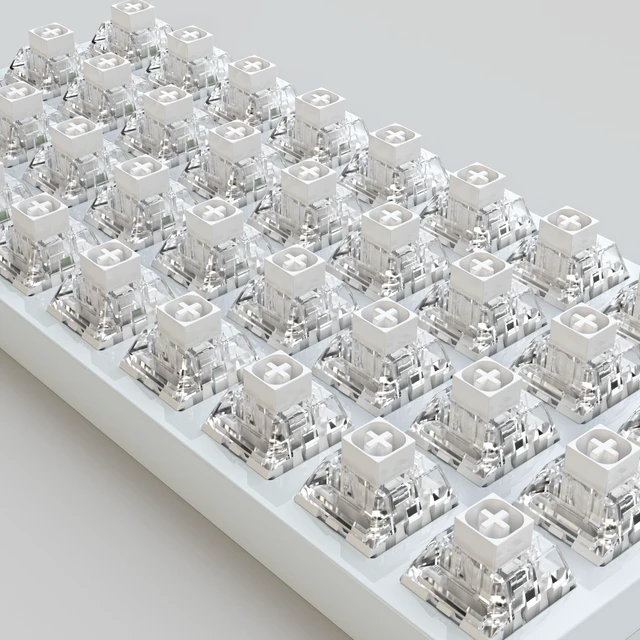 Alt view image 5 of 5 - Kailh Box White Mechanical Keyboard Switches,3-Pin 45gf Clicky/Speed Typing/Gaming/Waterproof Switches(108Pcs,Kailh Box White)