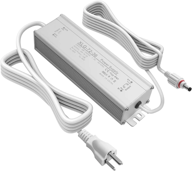 Main image of XZGm IP67 36V 2A AC DC Adapter for Govee H705DEF Outdoor Lights H706A White
