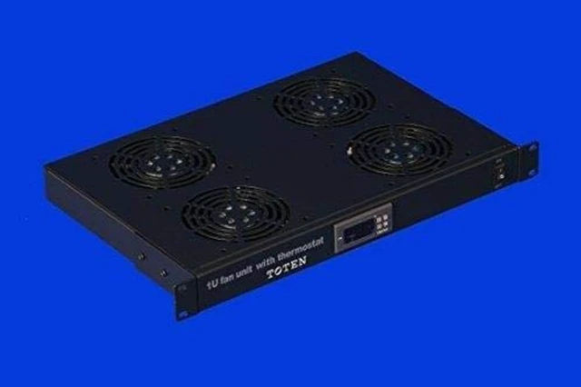 Alt view image 2 of 5 - RAISING ELECTRONICS Rack Mount Digital Server Fan Cooling System with 4 Fans 1U