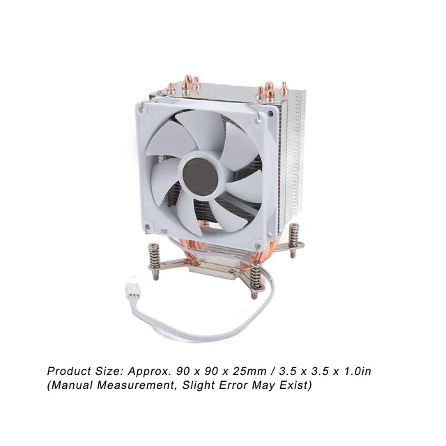 Alt view image 2 of 5 - Ejoyous CPU Cooling Fan, 3.54in 4 Heat Pipes 3pin 12VDC 2000RPM Hydraulic Bearing CPU Air Cooler for 2011 Motherboard of Version B with Backplate
