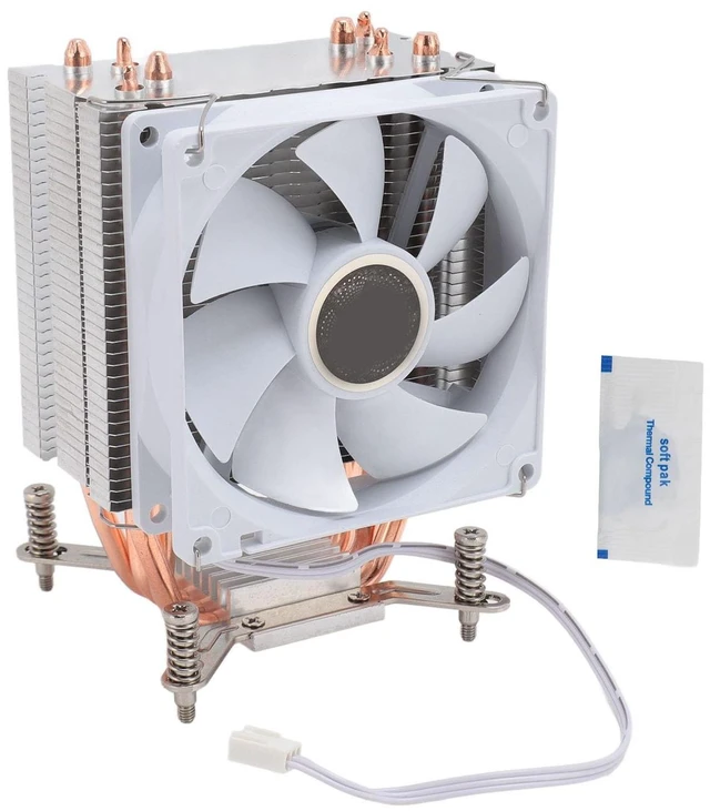 Main image of Ejoyous CPU Cooling Fan, 3.54in 4 Heat Pipes 3pin 12VDC 2000RPM Hydraulic Bearing CPU Air Cooler for 2011 Motherboard of Version B with Backplate