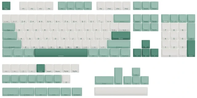 Main image of GATERON Low Profile Keycaps, Nature Series PBT Keycaps 135 Keys Set(Oasis)