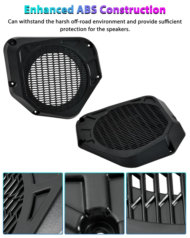 Alt view image 5 of 5 - POKIAUTO Under Dash Speaker Pods for Polaris Ranger XP 1000/Crew 2025 2026