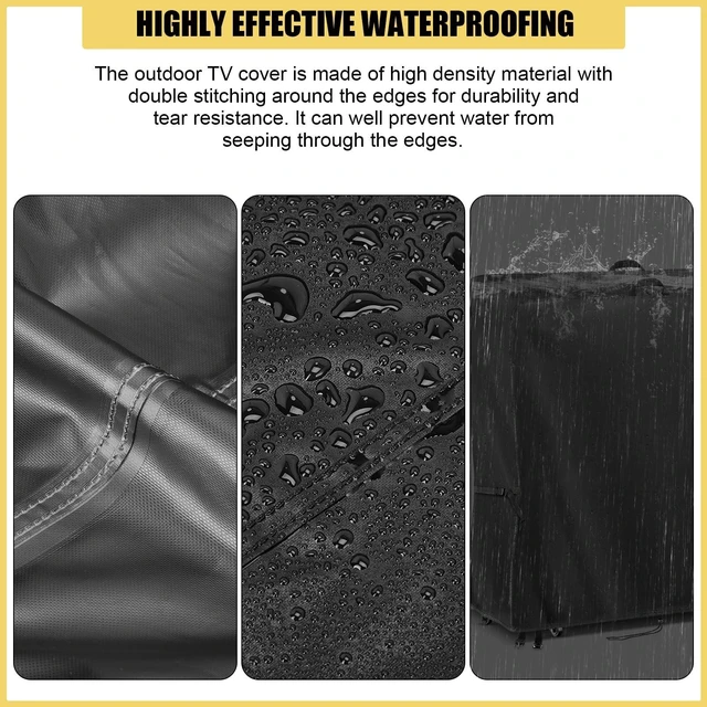 Alt view image 4 of 5 - Hdenmist Outdoor TV Cover 44 Inch Weatherproof TV Cover for Outside