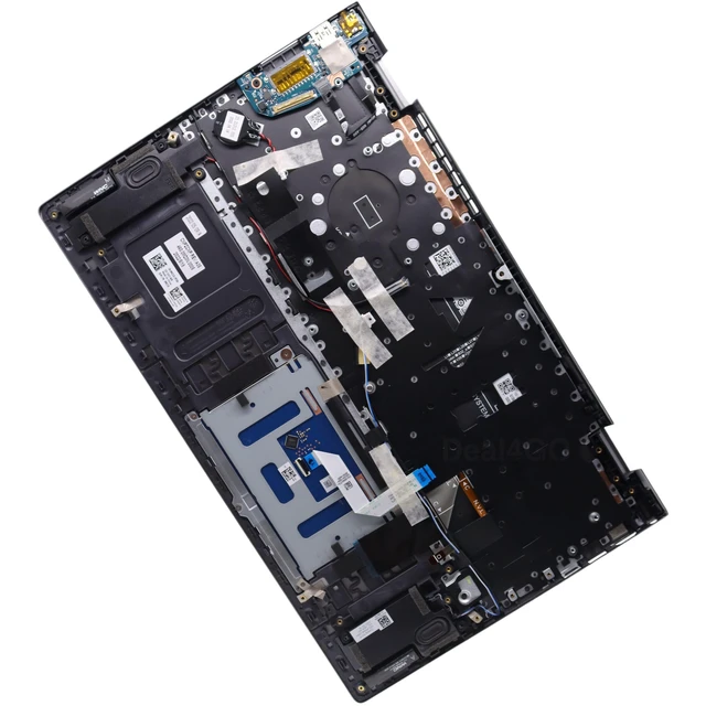 Alt view image 2 of 5 - Deal4GO Palmrest Backlit Keyboard Cover w/TouchPad Speaker Antenna USB Board Assembly MK2CK 0MK2CK Replacement for Dell Inspiron 5510 5515 5518