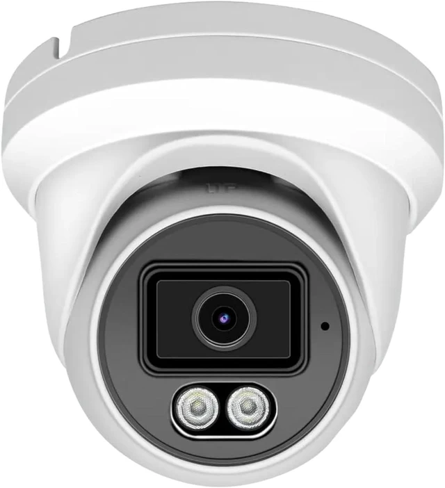 Main image of Marquis 8MP PoE IP Turret Dome Camera with Microphone/Audio, IP Security Camera Outdoor Rated, 98ft IR Night Vision, Waterproof IP66, 108 Wide Angle 2.8mm Lens