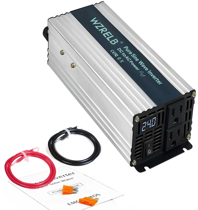 Main image of WZRELB 800W Pure Sine Wave Inverter 36V DC to 110V 120V AC,Car Power Inverter with Dual AC Outlets, LED Display,Off-Grid Portable Power Converter for Home, RV, Truck, Camping