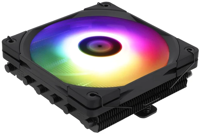 Main image of Thermalright-TR AXP120-X67 Black ARGB Low Profile CPU Air Cooler with Quite 120mm TL-C12015B-S PWM Fan, 6 Heat Pipes, 67mm Height, for AM4/AM5/Intel LGA 1851/1700/1150/1151/1155/1200/20
