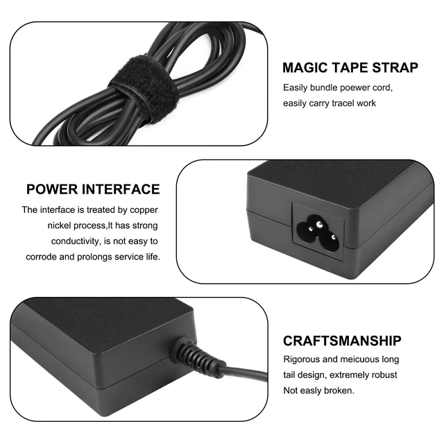 Alt view image 5 of 5 - 90W 65W Power Cord Charger Compatible with Intel NUC 15 14 13 12 11 10 9 8 7 6 pro kit gen mini pc Charger AC Adapter da-90j19 hka09019047-6u fsp065-10aaba fsp090-dbbn3 5.5 * 2.5mm Plug