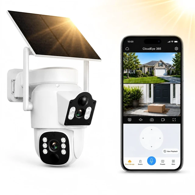 Main image of Camcamp 2K Dual Lens Solar Security Camera Wireless Outdoor