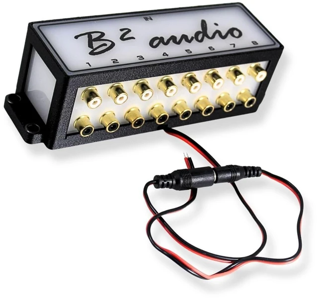 Main image of B2 Audio Cockbox 2x16 RCA Splitter Distribution Block w/RGB LED Lights