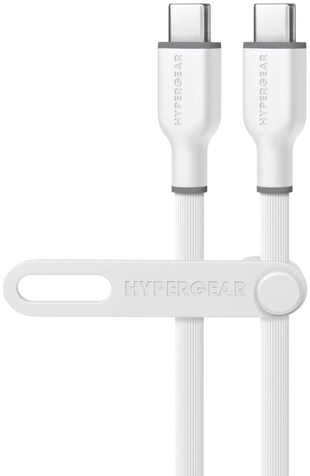 Main image of HyperGear USB C to USB C Cable 6ft - 60W White USBC to USBC Cable Fast Charging Cord Data Transfer Cables, CType Fast Charger Cord, High Speed Type-C Charging Cords for iPhone, Android, Laptops & More