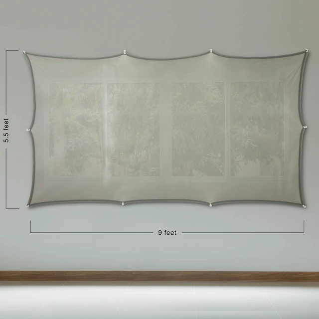 Alt view image 3 of 5 - Holographic Rear Projection Screen with Mounting Hardware for Projecting Halloween Videos (5'x9' & 40"x60")