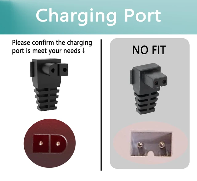 Alt view image 3 of 5 - 12.6V Charger for Gosvor LiteVac-800 Cordless Robotic Pool Vacuum Cleaner Power Adapter Cord