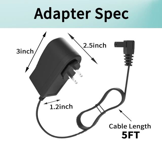 Alt view image 4 of 5 - 12.6V Charger for Gosvor LiteVac-800 Cordless Robotic Pool Vacuum Cleaner Power Adapter Cord