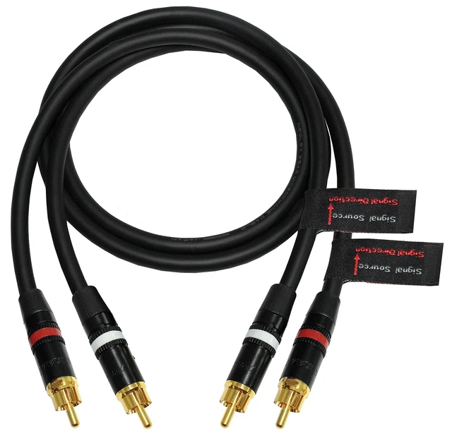 Alt view image 2 of 2 - Custom Made - RCA & XLR Cables- Mogami 2549 Audio Interconnect Cable & Amphenol ACPL RCA & Neutrik Male/Female XLR Gold Plugs