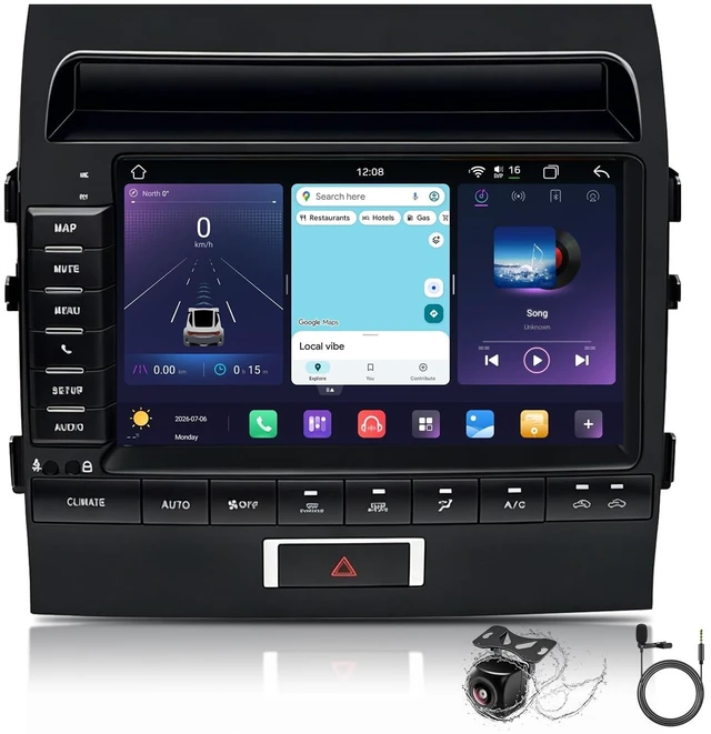 Main image of 8-Core Android Car Stereo for Toyota Land Cruiser 11 200 2007-2015 Type B