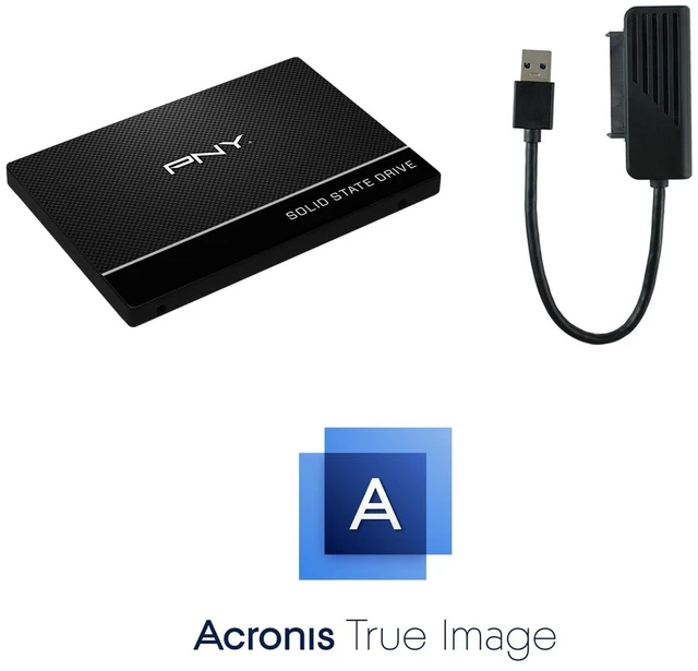 Alt view image 2 of 5 - PNY CS900 2TB 2.5 SATA III Internal SSD Complete Upgrade Kit
