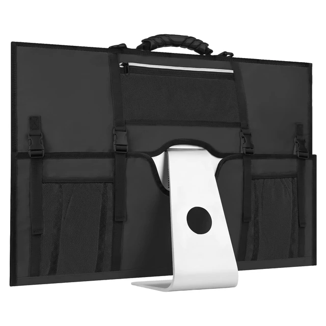 Alt view image 2 of 5 - MOSISO Monitor Carrying Case, 24 inch Padded Monitor Travel Bag Cover Case