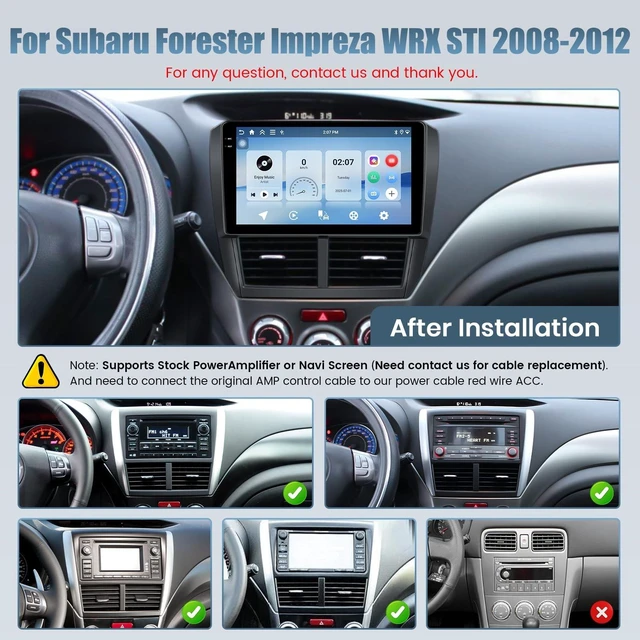 Alt view image 2 of 5 - 4+128G for Subaru Forester Impreza WRX STI 2008 2009 2010 2011 2012