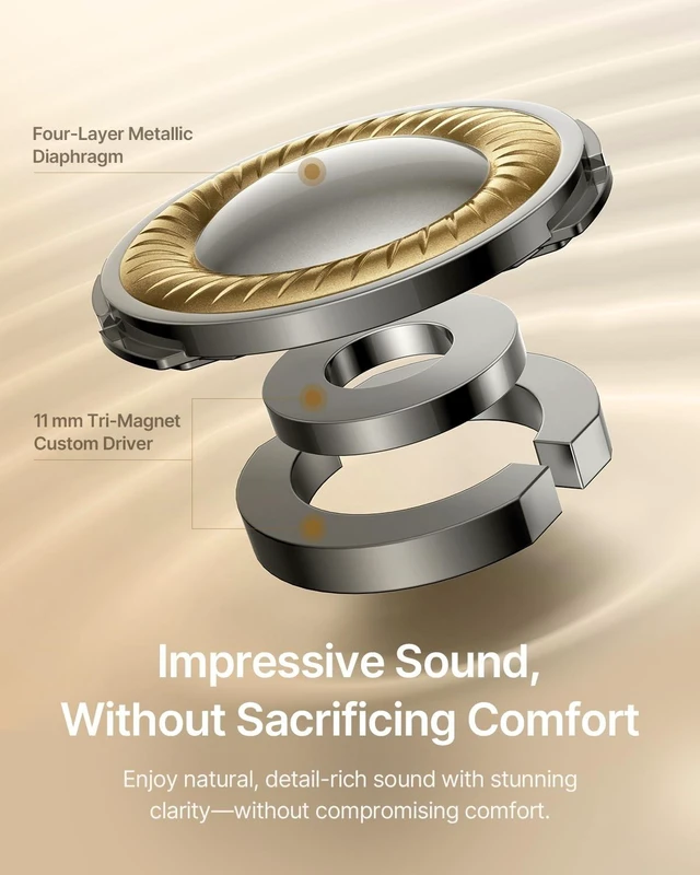 Alt view image 4 of 5 - Baseus Bowie MC2 Open Ear Clip On Earbuds, CloudComfort 2.0 Wrap-Around Design, LDAC Hi-Res Audio, Bluetooth 6.0, 55H Playtime, 4-Mic AI Clear Call, IP67 Waterproof for Running Gym Workouts