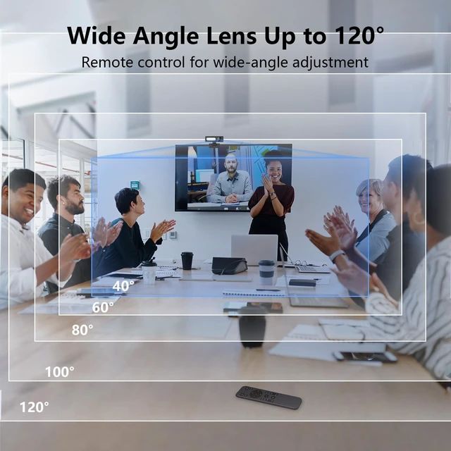 Alt view image 5 of 5 - Sameuo 2K Webcam for PC, Dual AI Noise-Cancelling Mics Autofocus, Auto Light Correction,120 FOV,Privacy Cover,Plug and Play Computer Camera for Microsoft Teams/Zoom/Skype,Black