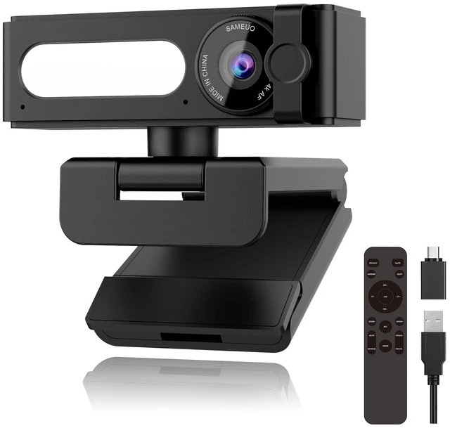 Main image of Sameuo 2K Webcam for PC, Dual AI Noise-Cancelling Mics Autofocus, Auto Light Correction,120 FOV,Privacy Cover,Plug and Play Computer Camera for Microsoft Teams/Zoom/Skype,Black