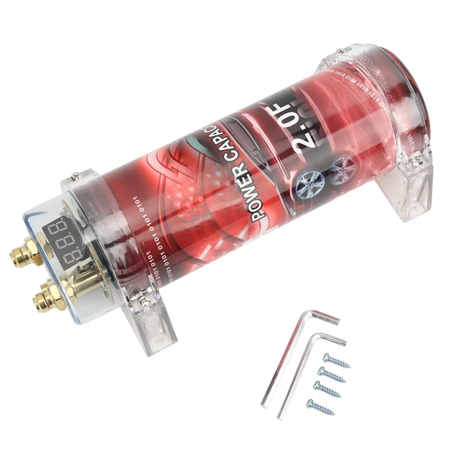 Alt view image 5 of 5 - Car Audio Capacitor, Heavy Duty ABS Metal Strong Finish High Performance 2 Farad Digital Capacitor for Car