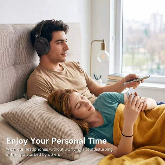 Alt view image 4 of 5 - Wireless Headphones for TV Watching, TV Headphones Wireless for Seniors with Transmitter Charging Base, 65H No Audio Delay Bluetooth Headphones for TV, HiFi Stereo Sound, Gifts for Paren