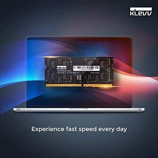 Alt view image 5 of 5 - KLEVV DDR4 32GB (1x32GB) 3200MHz CL22 1.2V SODIMM Laptop Ram Memory SK Hynix Chip (KD4BGSA80-32N220A)