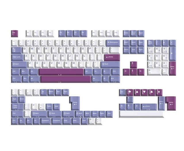 Main image of Owpkeenthy Retro Double Shot PBT Keycaps, Cherry Bunny