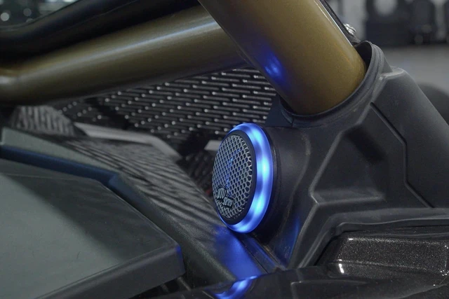 Alt view image 2 of 5 - UTV Stereo Pro Series 1" 120W RGB LED Powersports Tweeters (Pair)