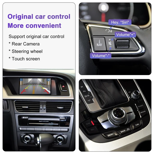 Alt view image 4 of 5 - NINETOM Wireless CarPlay Retrofit Kit for Audi A4/A5/S4/S5/RS4/RS5