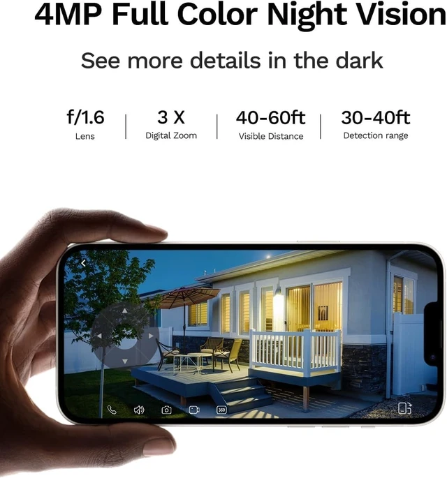 Alt view image 3 of 5 - LongPlus 4G LTE Cellular Solar Security Camera, No WiFi AOV 24/7 Recording