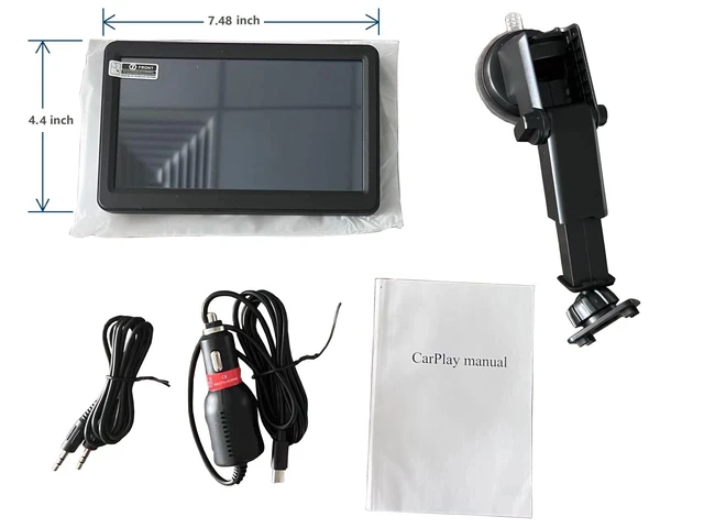 Alt view image 2 of 5 - 7" HD Screen Wireless carplay via Bluetooth Support iPhone carplay and Android Auto, with Mirror Link/Voice Control/FM/TF Card/USB/AUX