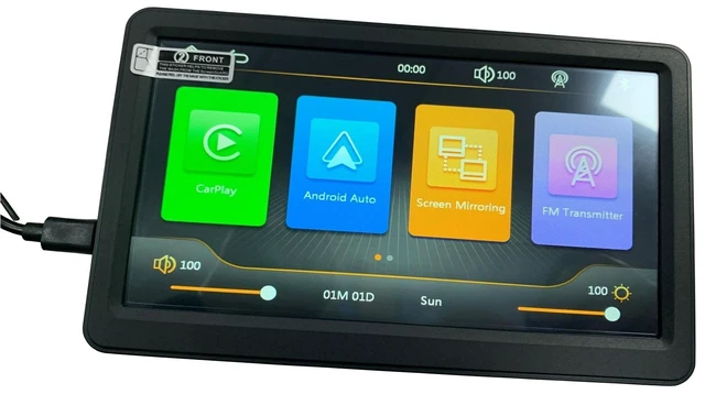 Main image of 7" HD Screen Wireless carplay via Bluetooth Support iPhone carplay and Android Auto, with Mirror Link/Voice Control/FM/TF Card/USB/AUX