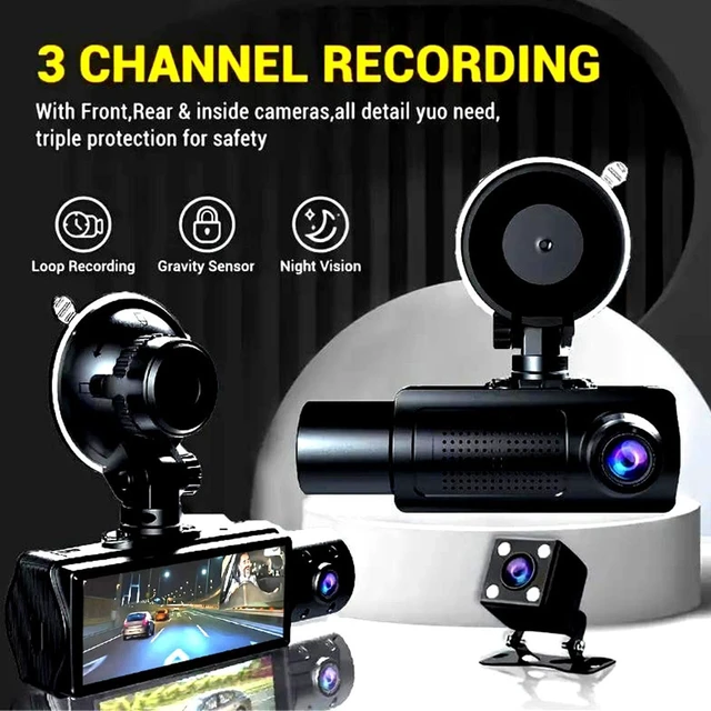 Alt view image 2 of 5 - Dual Dash Cam Front and Rear, 1080P HD Dash Camera Car Driving Recorder with Night Vision, Motion Detection, Parking Monitoring