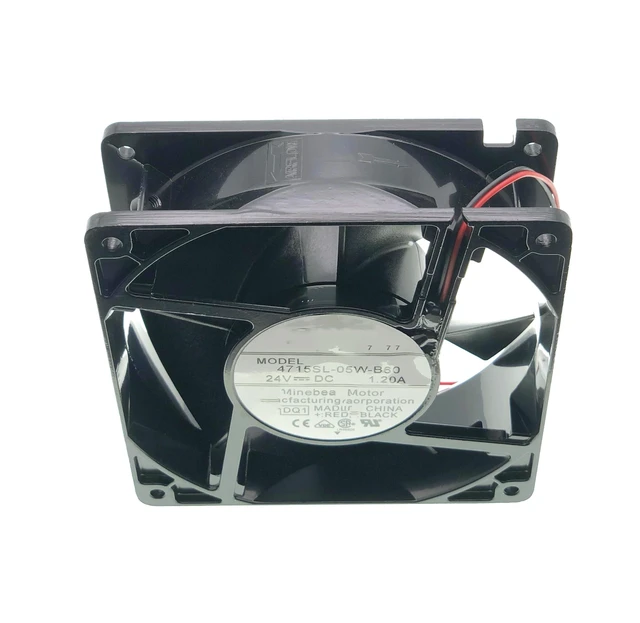Alt view image 3 of 5 - New Cooling fan for 4715SL-05W-B60 DC24V 1.2A 28.8W 12038 4700RPM,2-Wire Inverter Cooling Fan Size:120*120*38mm.