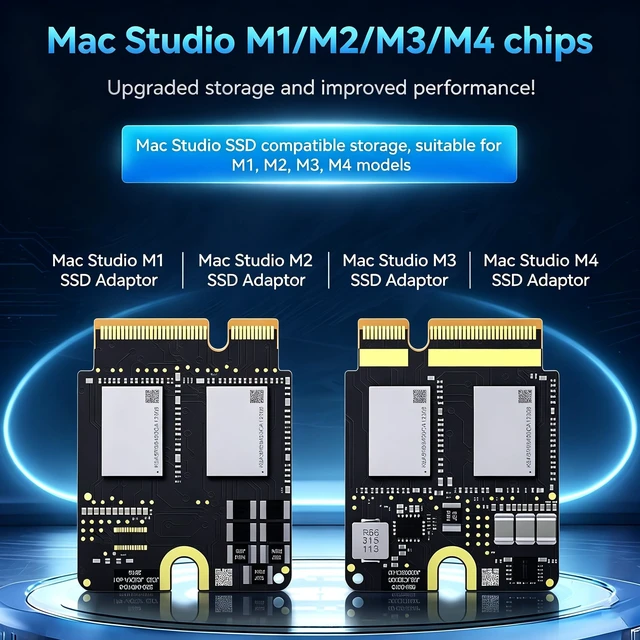 Alt view image 5 of 5 - NURUBRM 2TB Internal SSD Upgrade for Mac Studio M1, NVMe Solid State Drive Replacement with Installation Tools