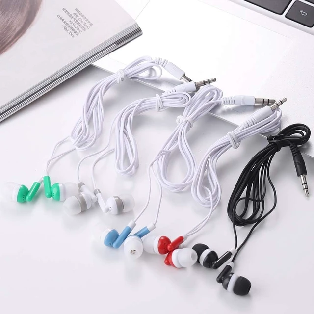 Alt view image 2 of 5 - XOSDA Bulk Earbud Headphones 50 Pack for Kids School Classroom, Wholeslae Wired Durable Class Set Earphones for Students Children Toddler Teens Boys Girls and Adult (Mixed Colors, 50pcs)