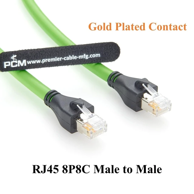 Alt view image 2 of 5 - Plinkwirekb RJ45 Male to Male Industrial Ethernet Cable 100Mbps CAT5e Shielded High Flex Drag Chain Cable for PROFINET, EtherCAT, PLC, Robotics, Machine Vision, Industrial Automation (2M/6.6FT)