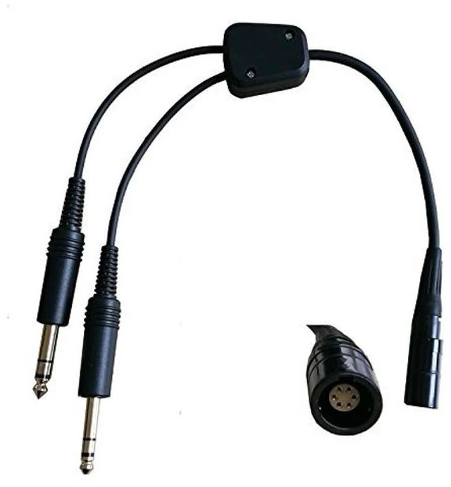 Alt view image 3 of 3 - UFQ L-GA Adapt Bxxx X20 Lemo 6 pin Connector Aviation Headset to General Aviation GA Twin Plugs Adapter Free with Super high Density Sponge with O Ring Suit for Bxxx X20 Better Than Original Sponge