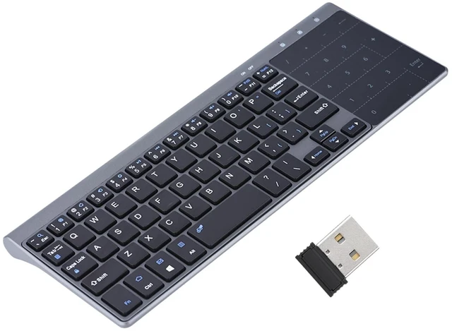 Main image of SUNGOOYUE Mini Keyboard, Portable Slim 2.4Ghz Wire Less Keyboard Handheld with Touchpad for PC/Notebook/TV Box - MC-41AG, 1200 DPI, Black