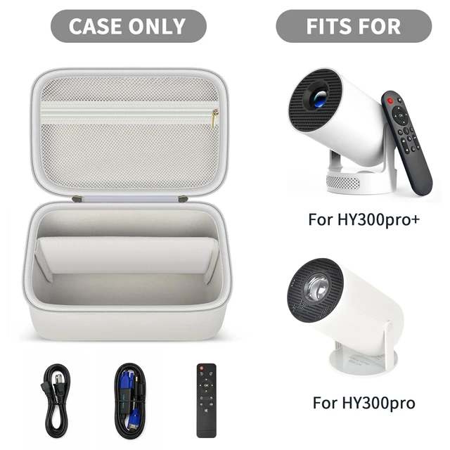 Alt view image 2 of 5 - Grapsa Upgraded Hard Shell Projector Case for Magcubic HY300 Pro+ (Large)